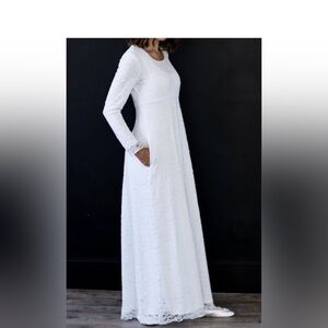 White Elegance Temple Dress